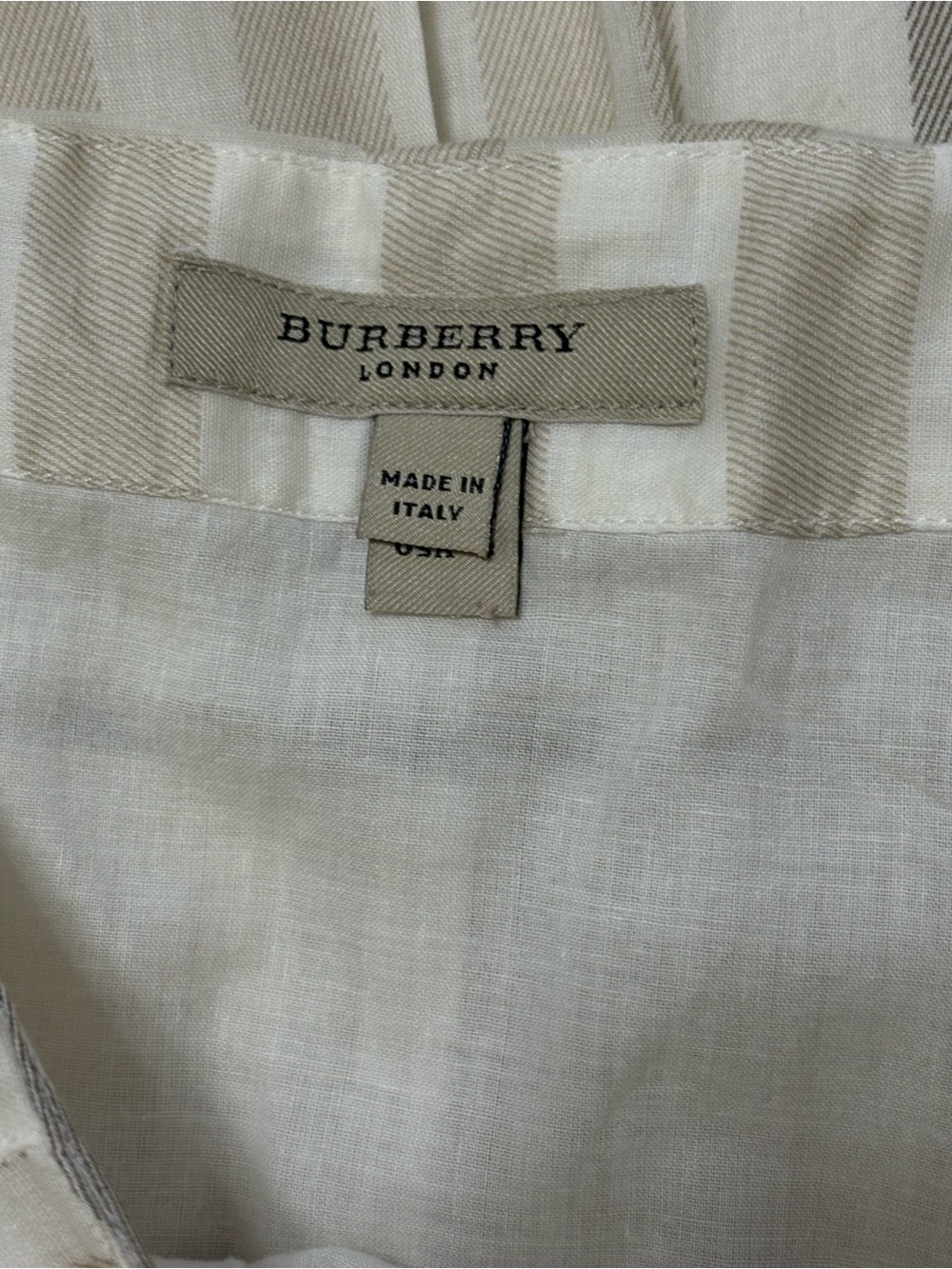 Burberry London 100% Cotton Knee Length Pleated Skirt Sz 8 Novacheck Plaid - Picture 14 of 16